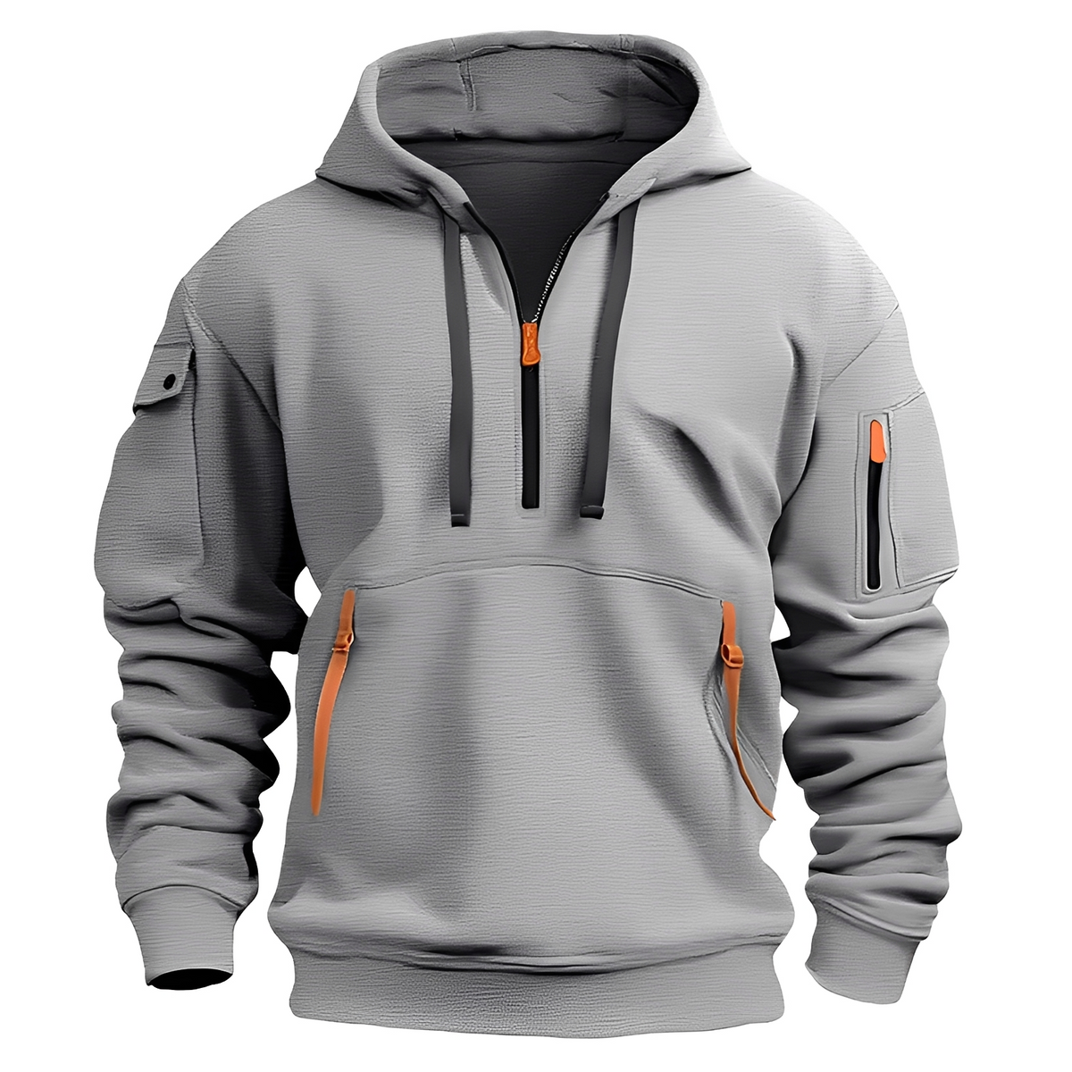 Norton - Sudadera con capucha resistente con media cremallera