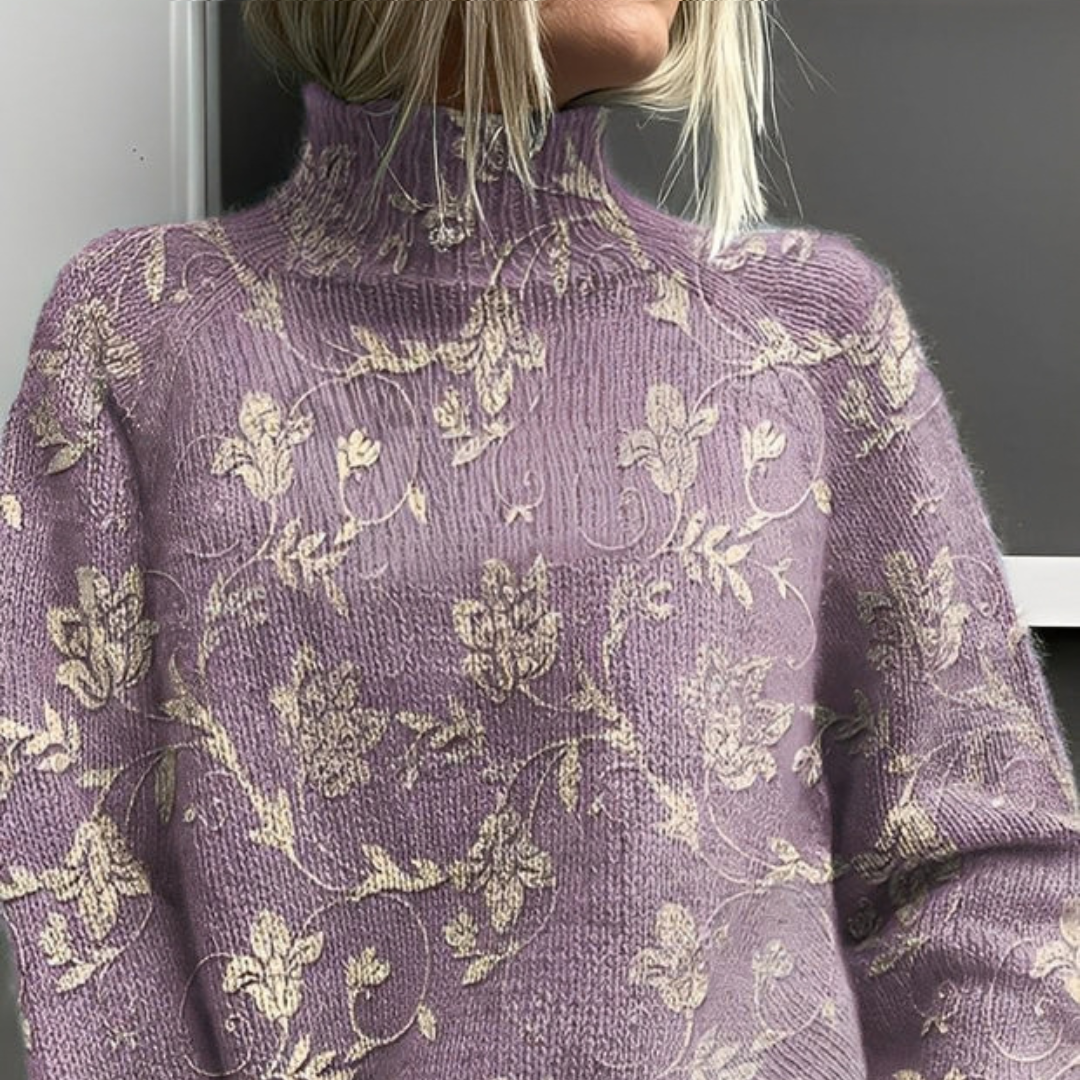 Amy - Suéter de cuello alto elegante y chic