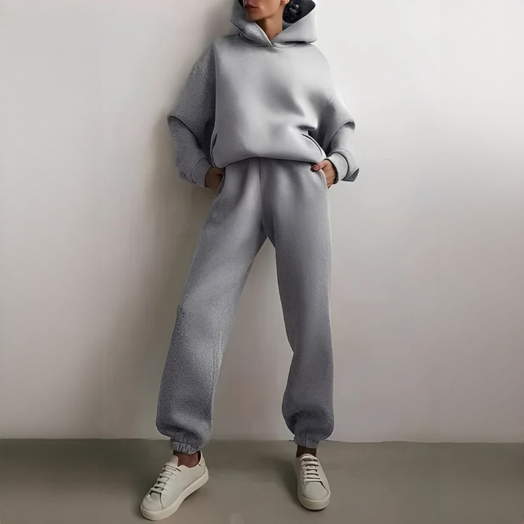 Adelia - Conjunto de sudadera con capucha acogedor y cálido