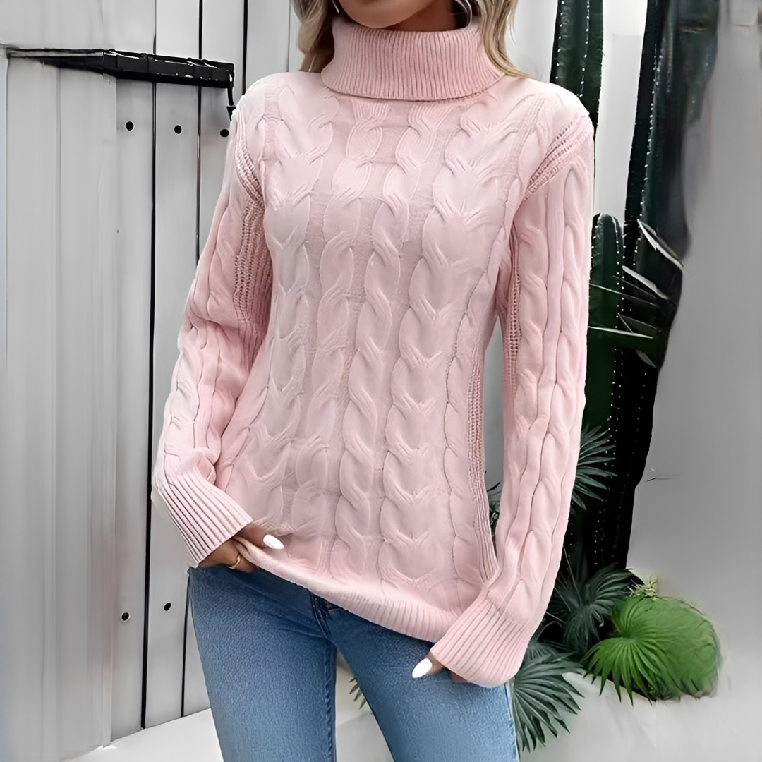 Amélie - Suéter de cuello alto acogedor y sofisticado