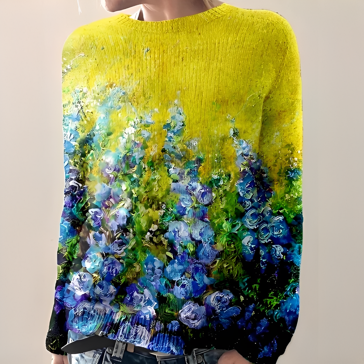 Liliane - Jersey elegante con cuello redondo