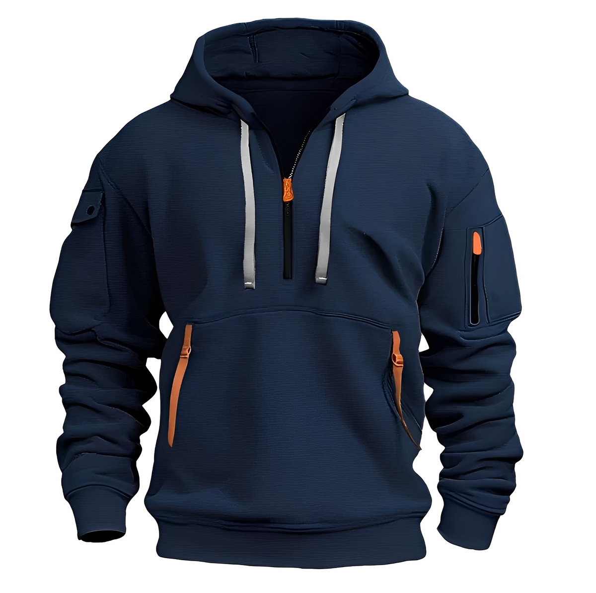 Norton - Sudadera con capucha resistente con media cremallera