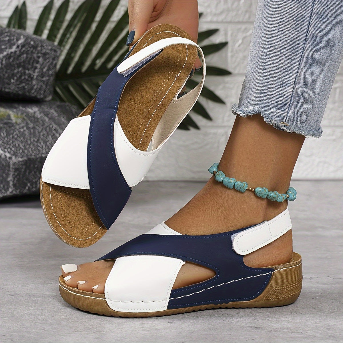 Marta - Sandalias ortopédicas cómodas para mujer, soporte