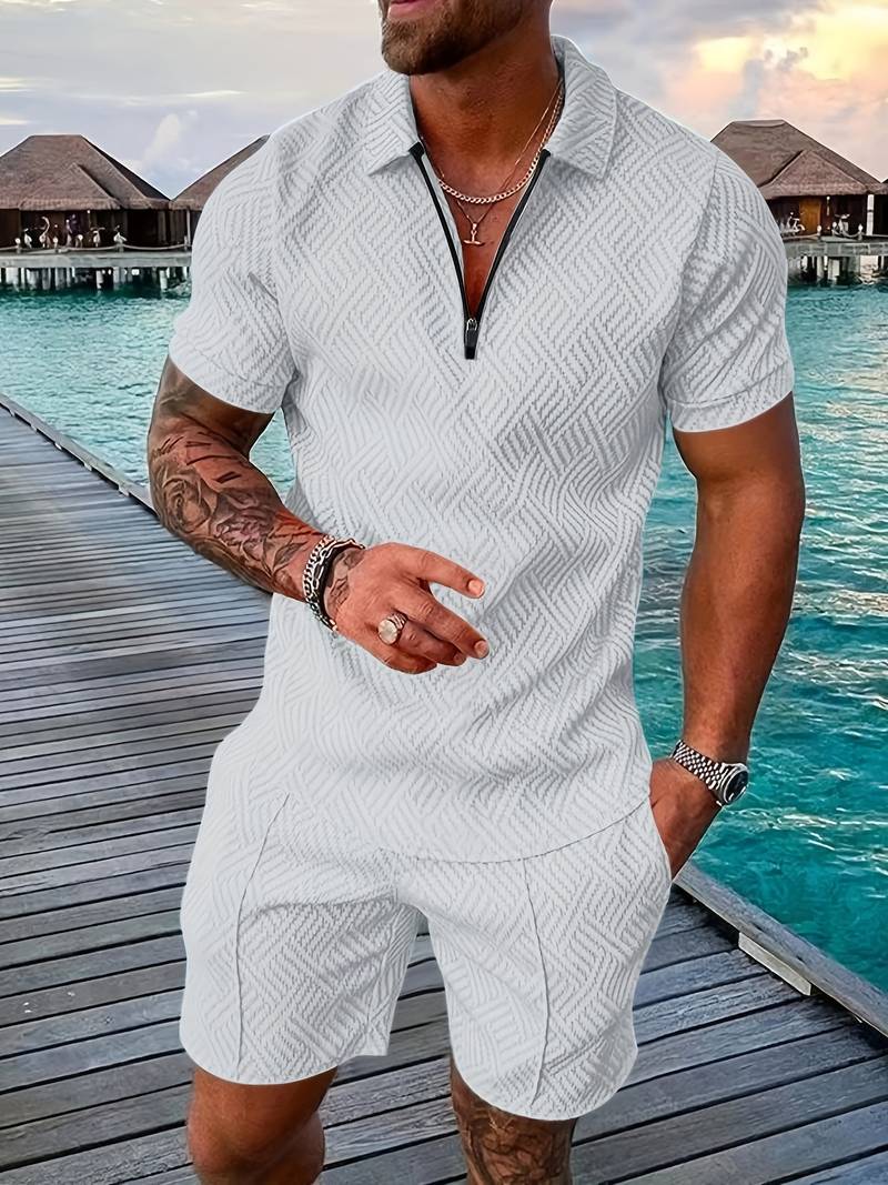 Theodore - Conjunto de 2 piezas para hombres, confort casual