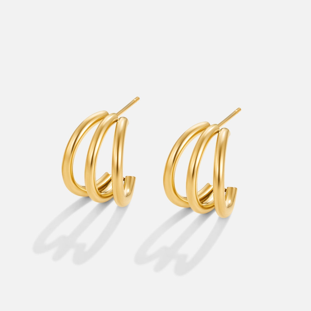 Anaya – Aros dorados triples