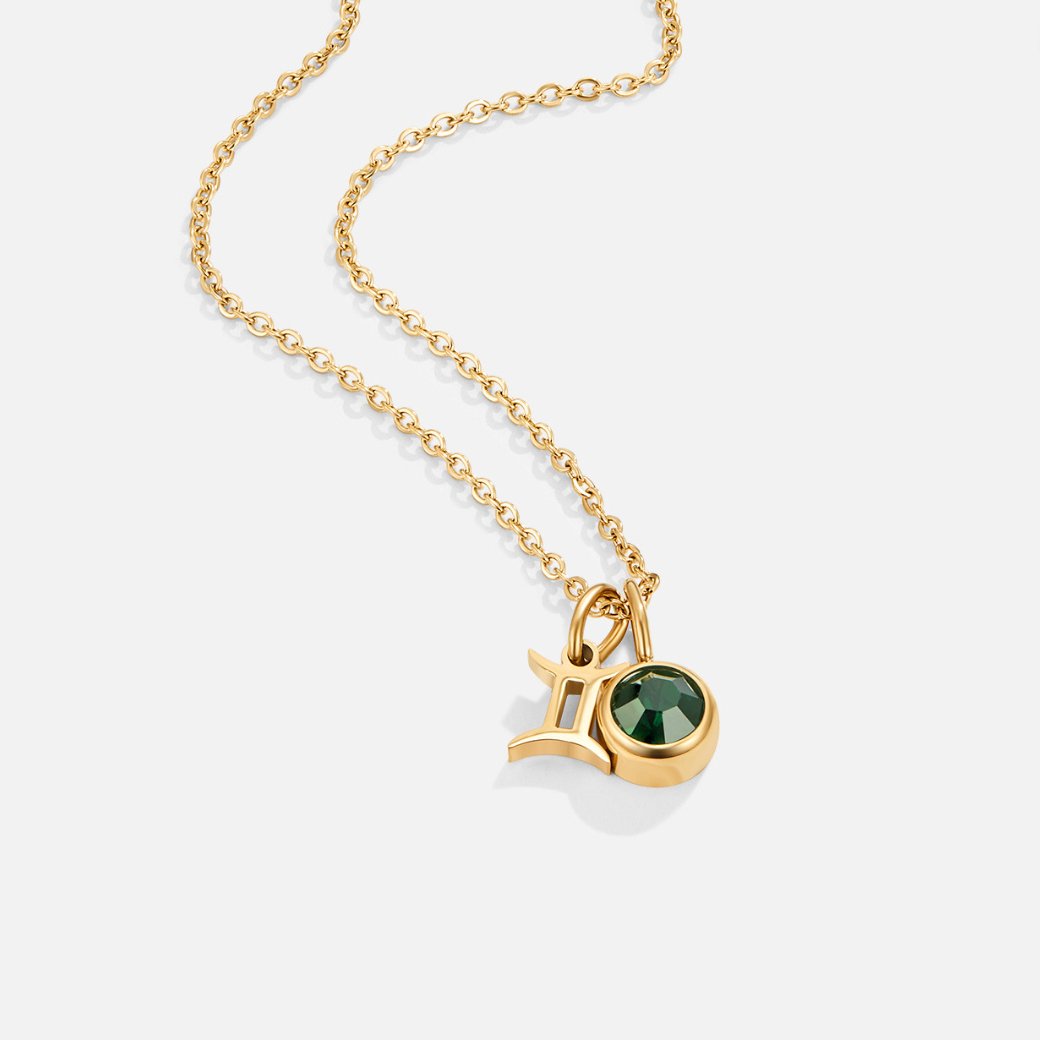 Shay - Collares de piedra de nacimiento del zodiaco