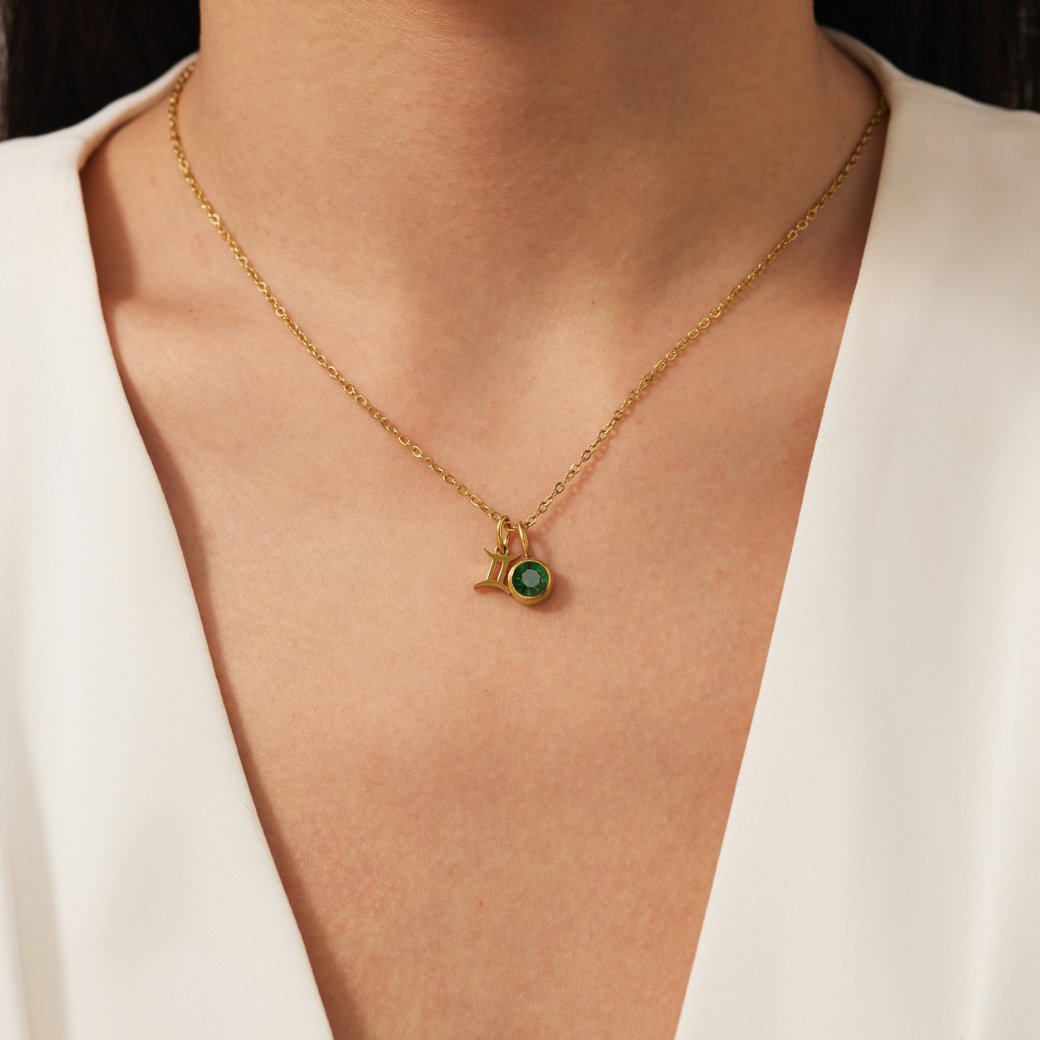 Shay - Collares de piedra de nacimiento del zodiaco