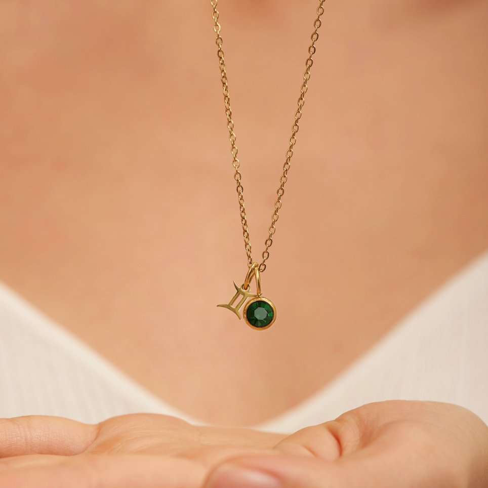 Shay - Collares de piedra de nacimiento del zodiaco