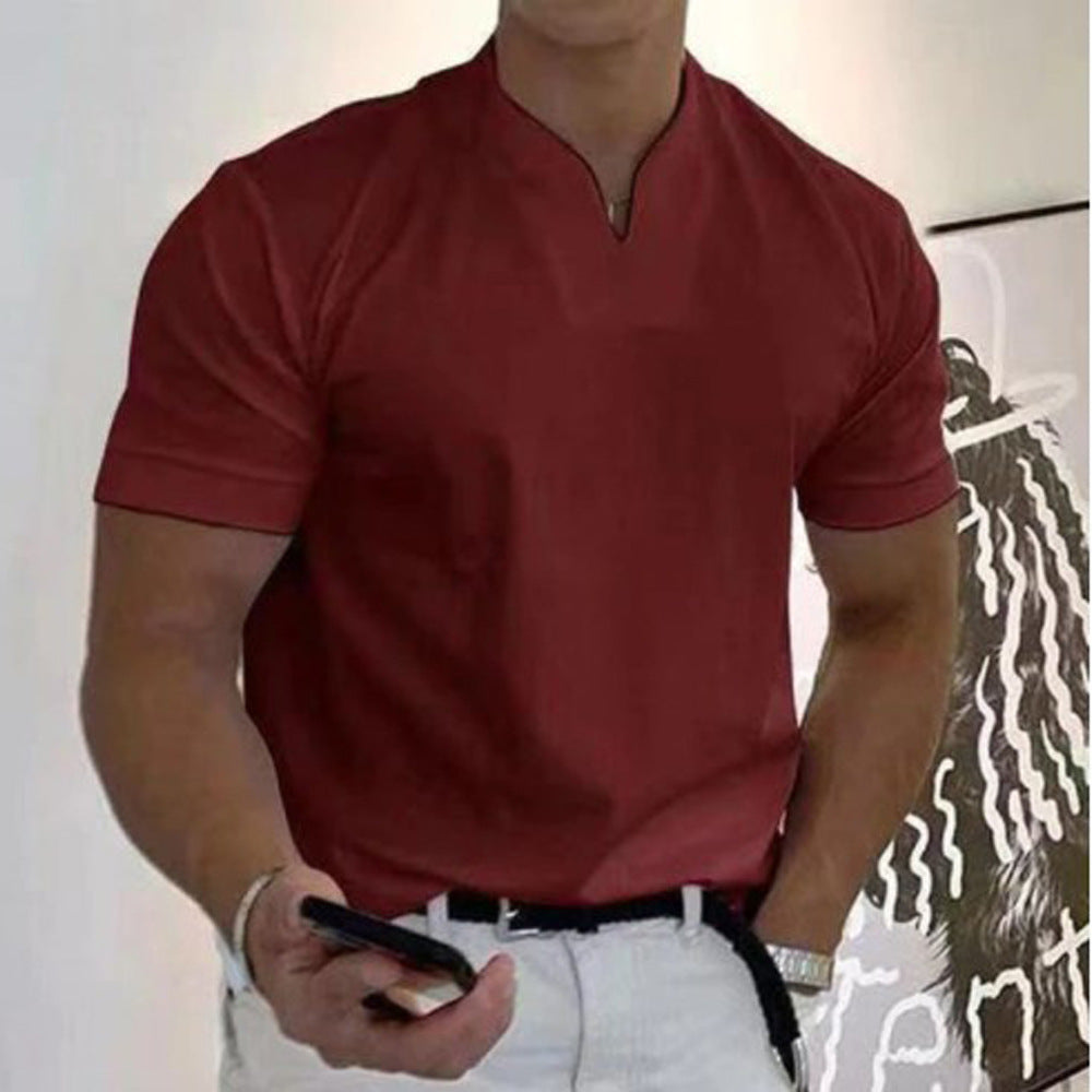 Jason - Camiseta business fitness para hombre, manga corta
