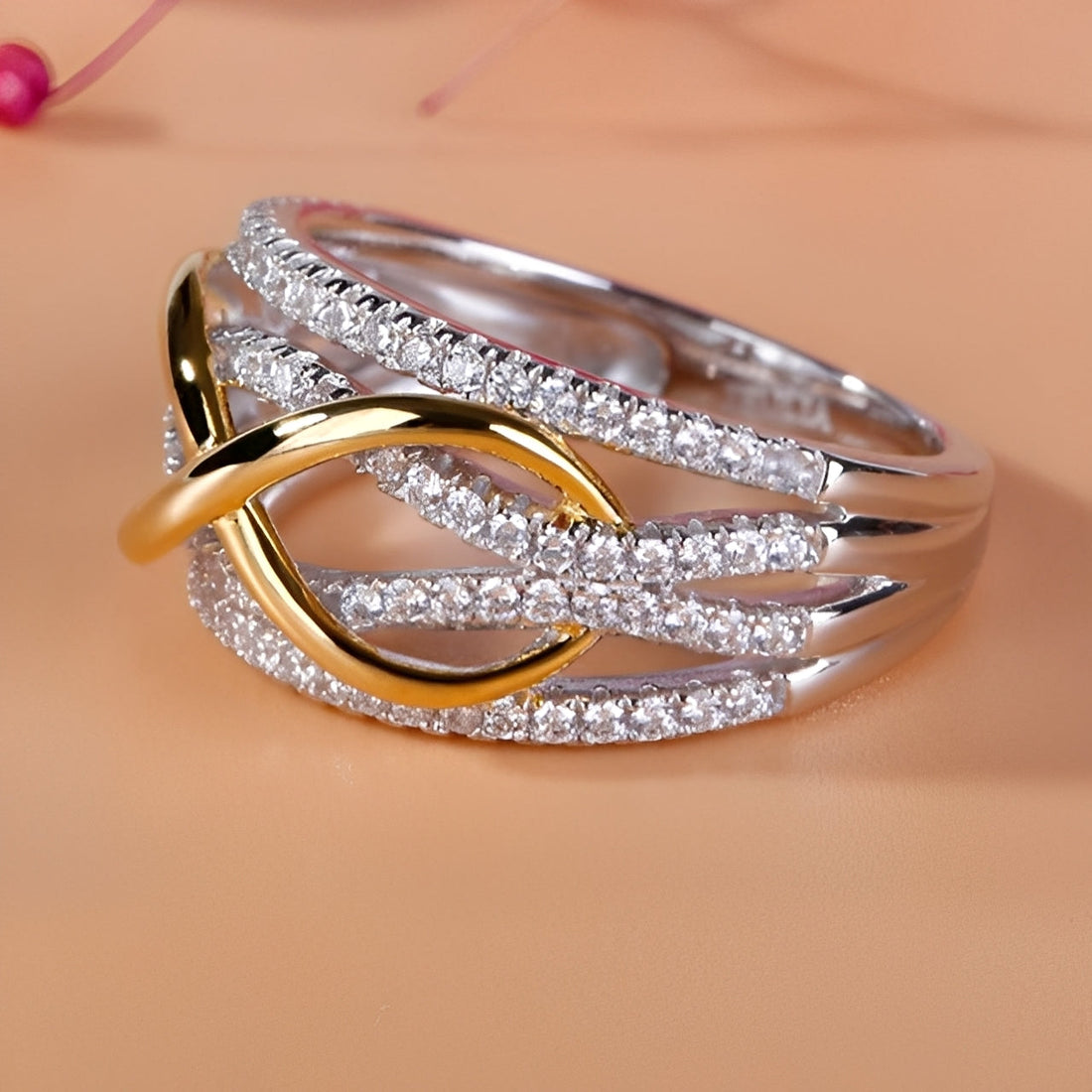 Inaya – Anillo símbolo de infinito sofisticado para mujeres