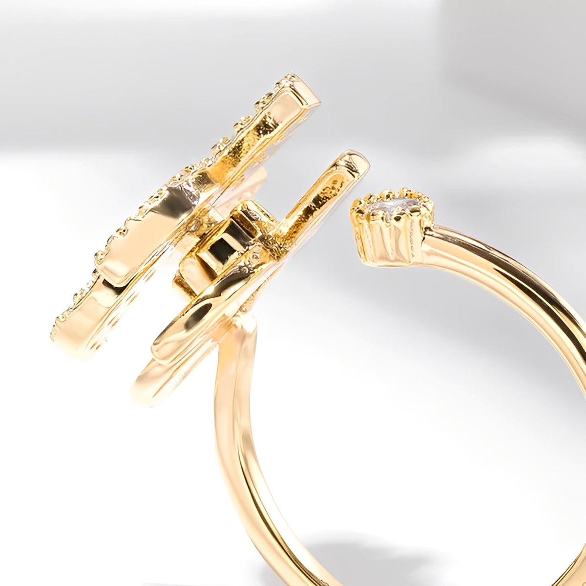 Solaya – Anillo girasol antiestrés