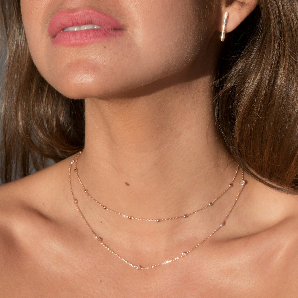 Collar de perlas con detalles - Collar con perlas redondas