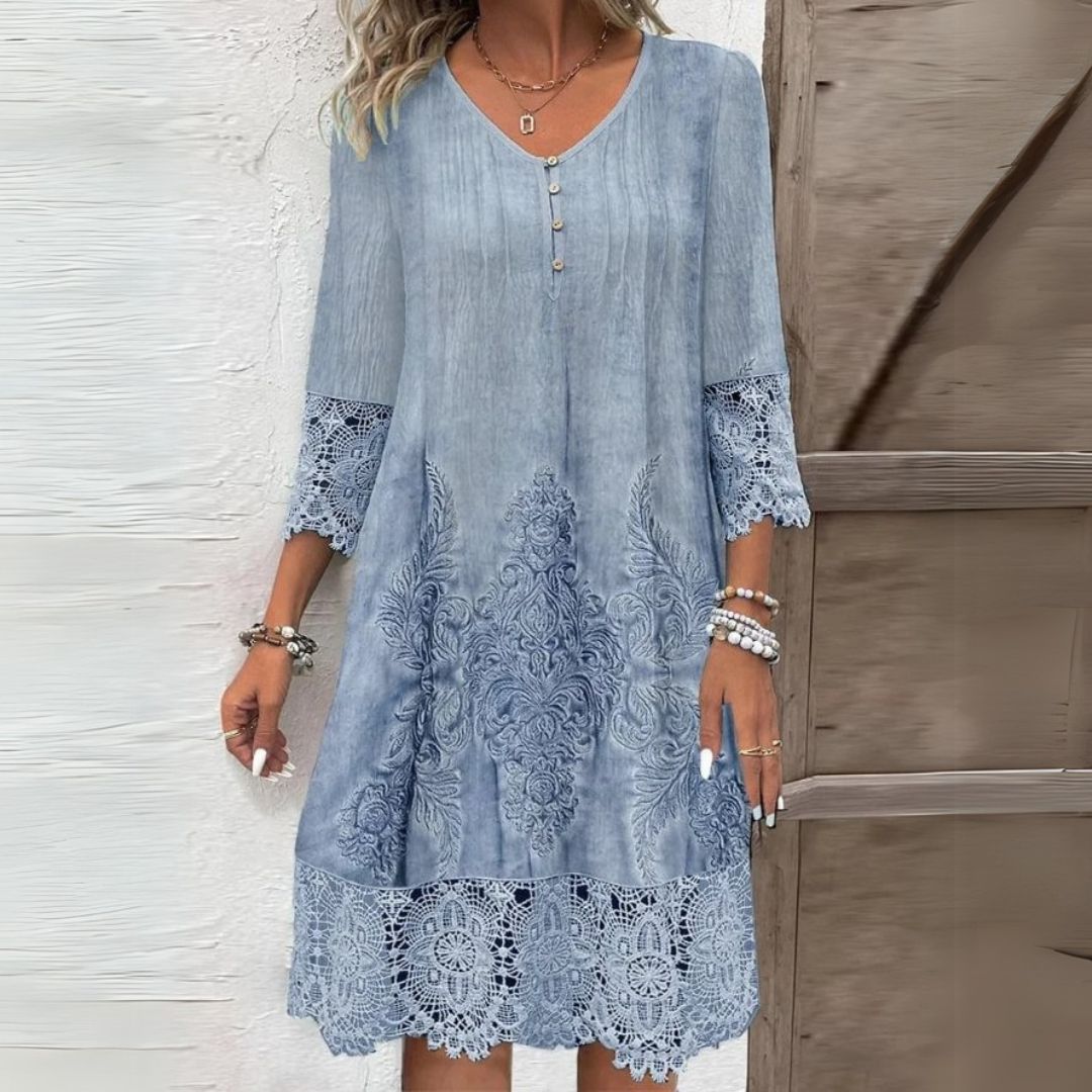 Jenna – Vestido elegante para mujeres con detalles en encaje
