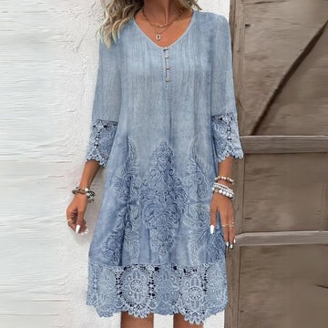 Jenna – Vestido elegante para mujeres con detalles en encaje