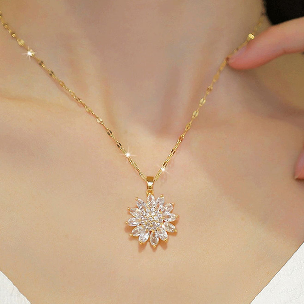 Anaya – Collar de girasoles luminosos con picos