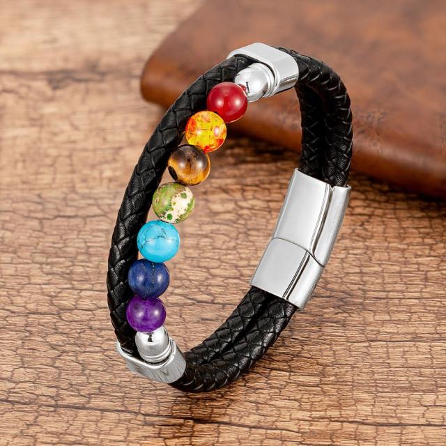 Zenaro – Pulsera de Material Suave Equilibrio 7 Chakras