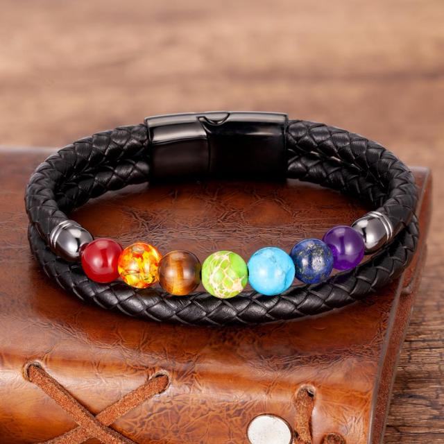 Zenaro – Pulsera de Material Suave Equilibrio 7 Chakras