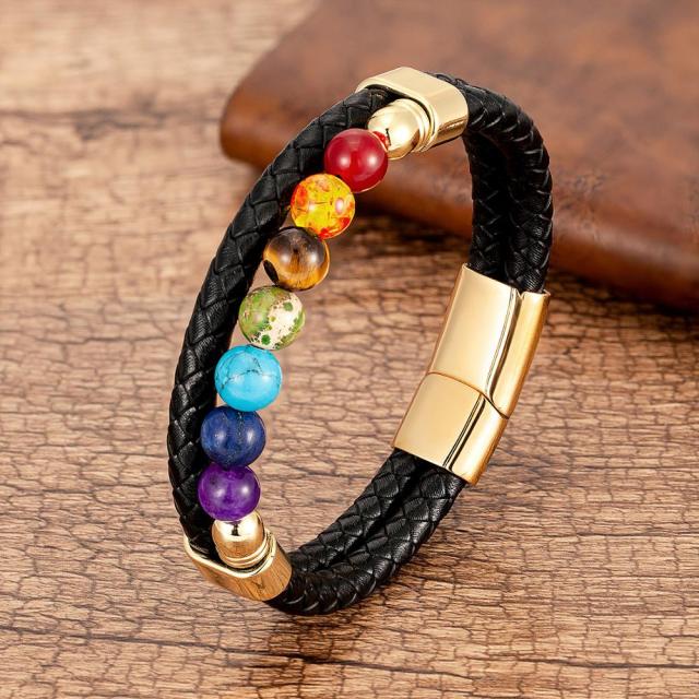 Zenaro – Pulsera de Material Suave Equilibrio 7 Chakras
