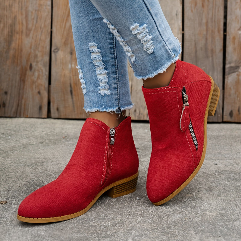 Mia - Botas con cremallera