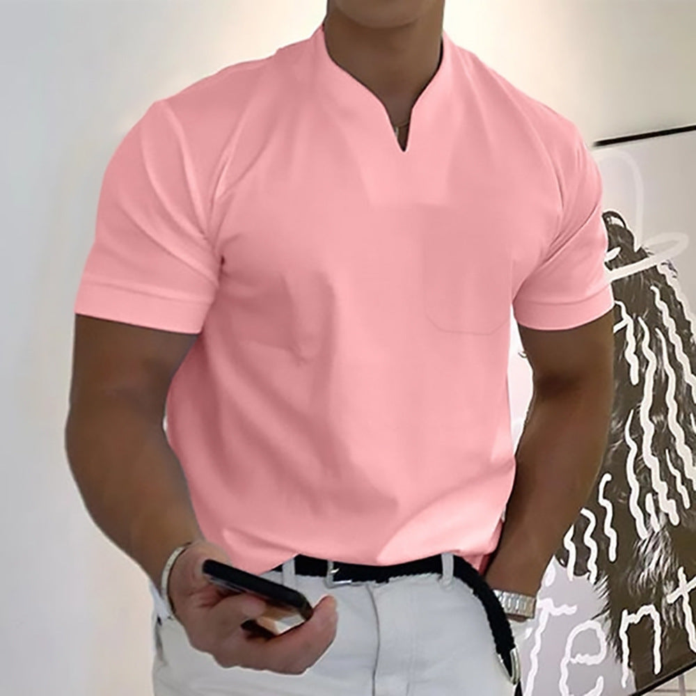 Jason - Camiseta business fitness para hombre, manga corta
