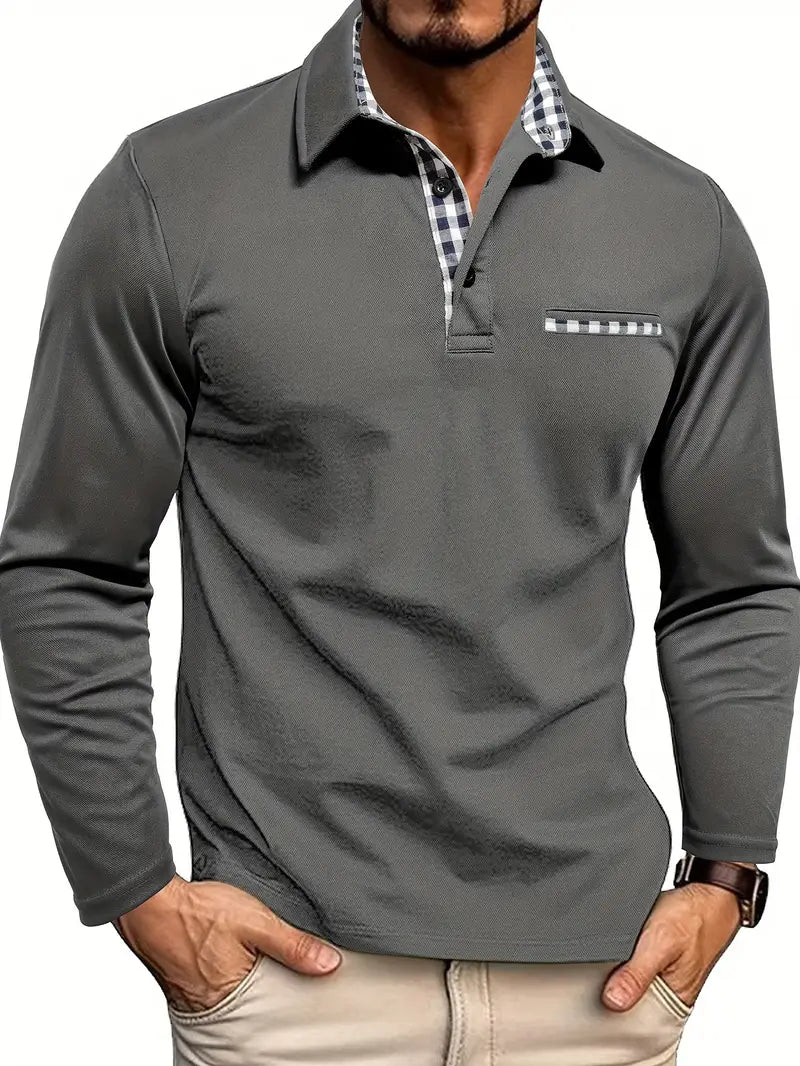 Levi - Polo con cuello a cuadros