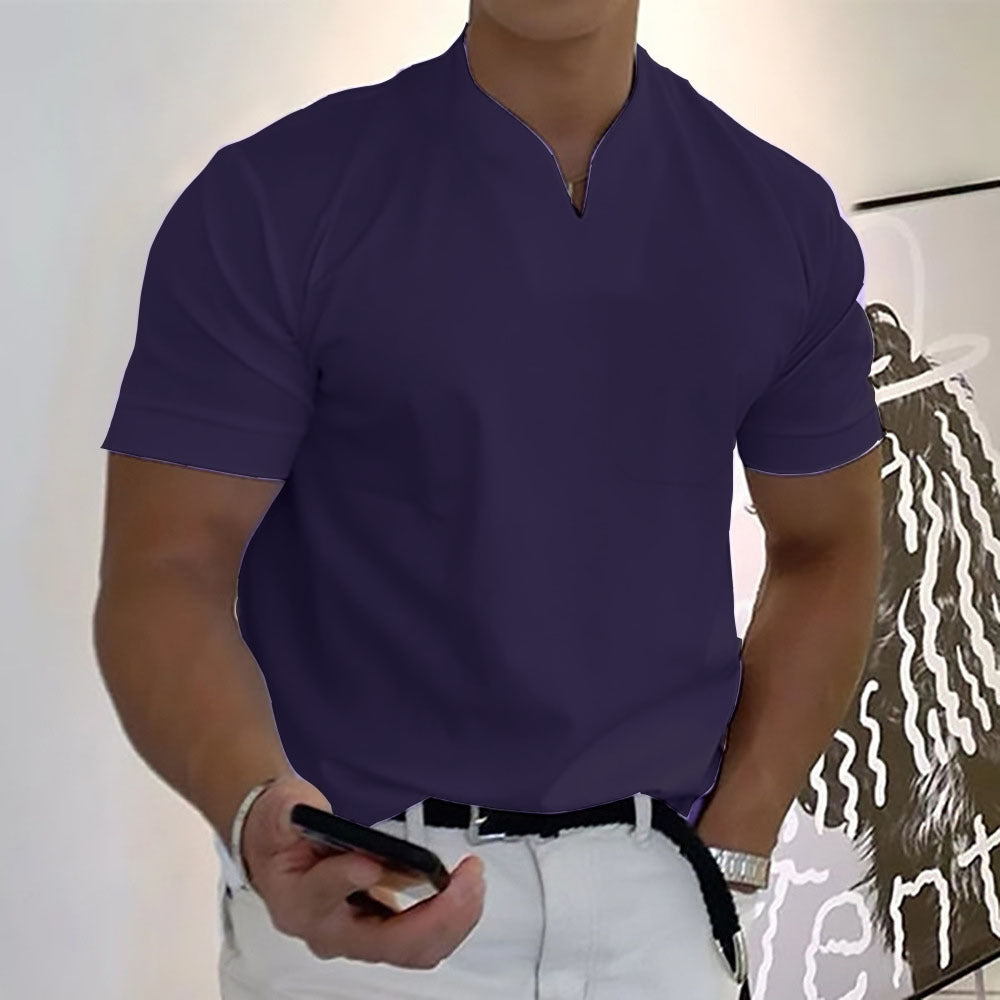 Jason - Camiseta business fitness para hombre, manga corta