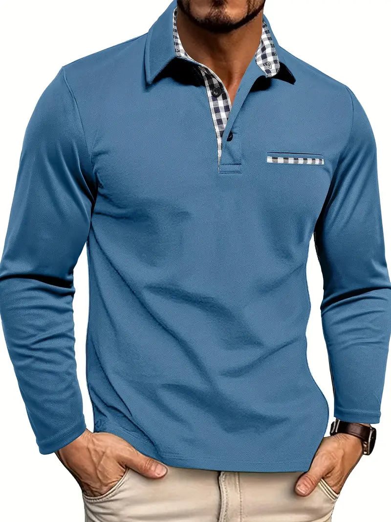 Levi - Polo con cuello a cuadros