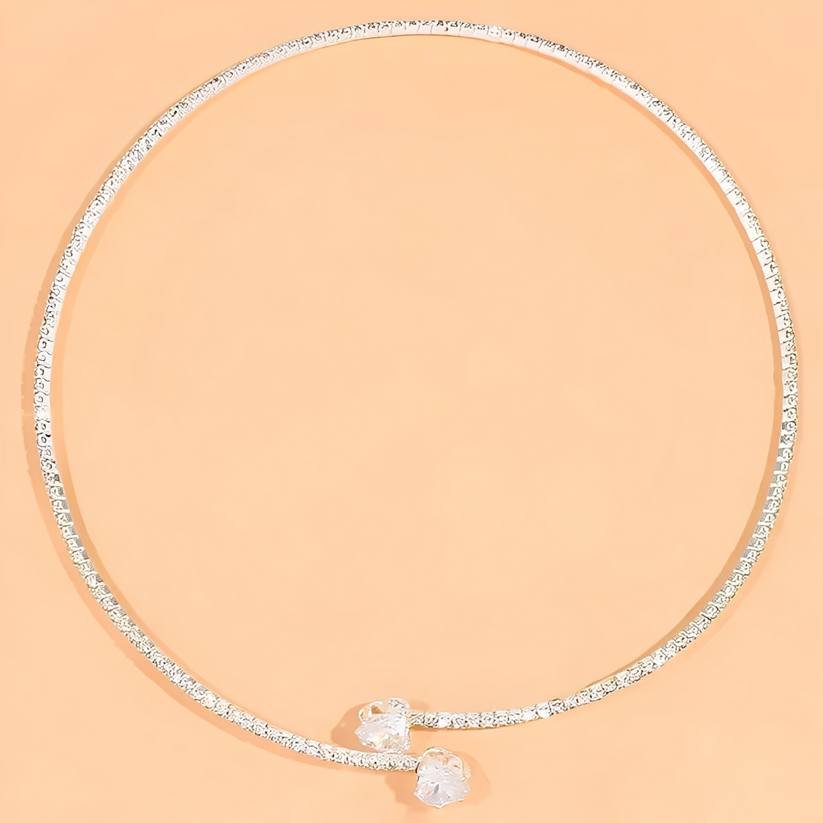 Olli – Collar corazón abierto de diamantes