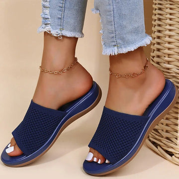 Wendy - Sandalias pantuflas cómodas para interior y exterior