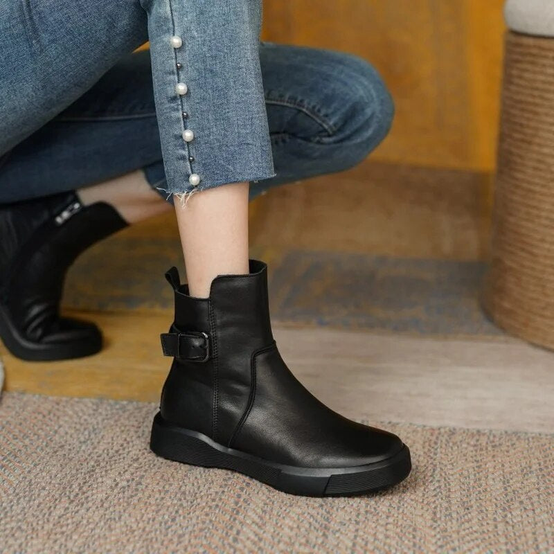 Belladonna - Botines Vintage de Estilo Clásico
