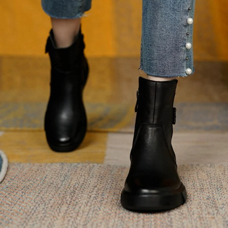 Belladonna - Botines Vintage de Estilo Clásico