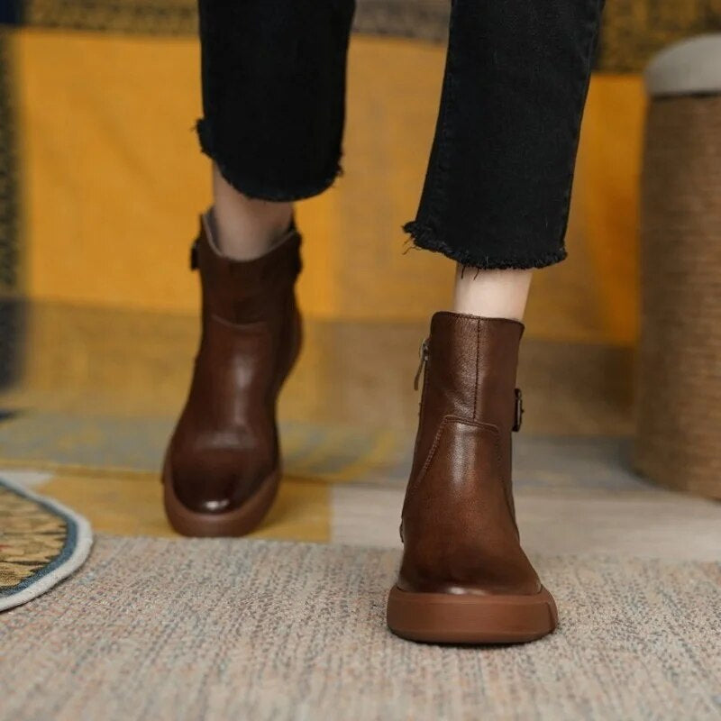 Belladonna - Botines Vintage de Estilo Clásico