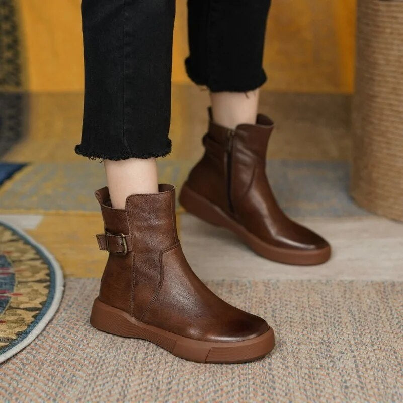 Belladonna - Botines Vintage de Estilo Clásico