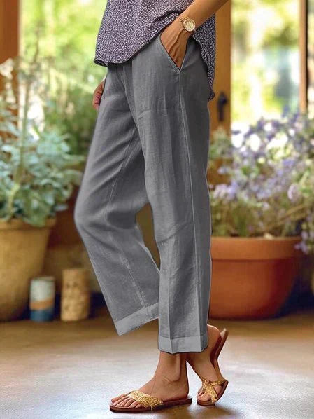 Oona - Pantalones de verano para mujer - Corte relajado para el día a día y la oficina