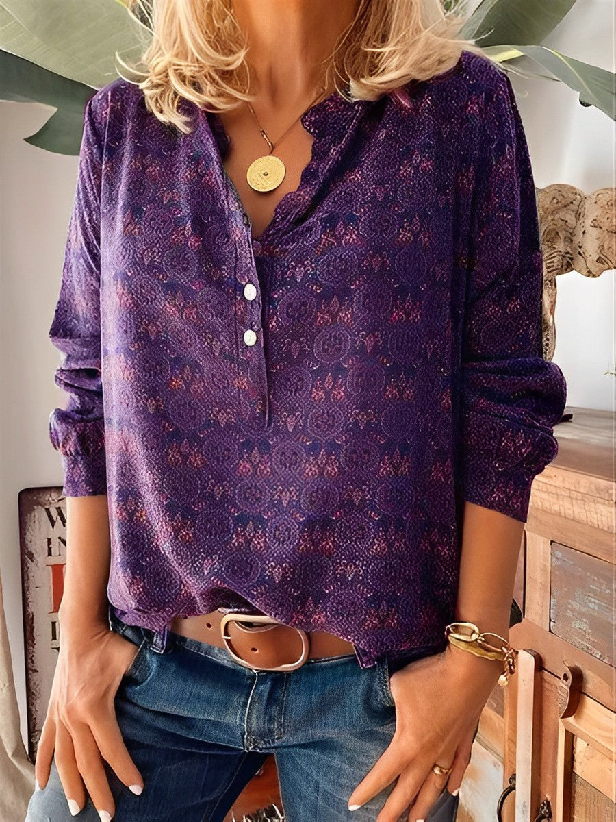 Adelinde - Blusa de Verano Estilo Vintage