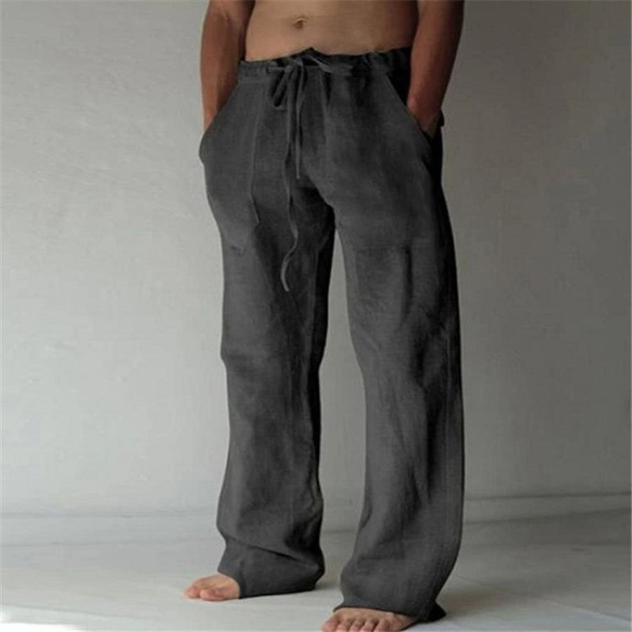Anton - Pantalones Casual Lisos para Hombre