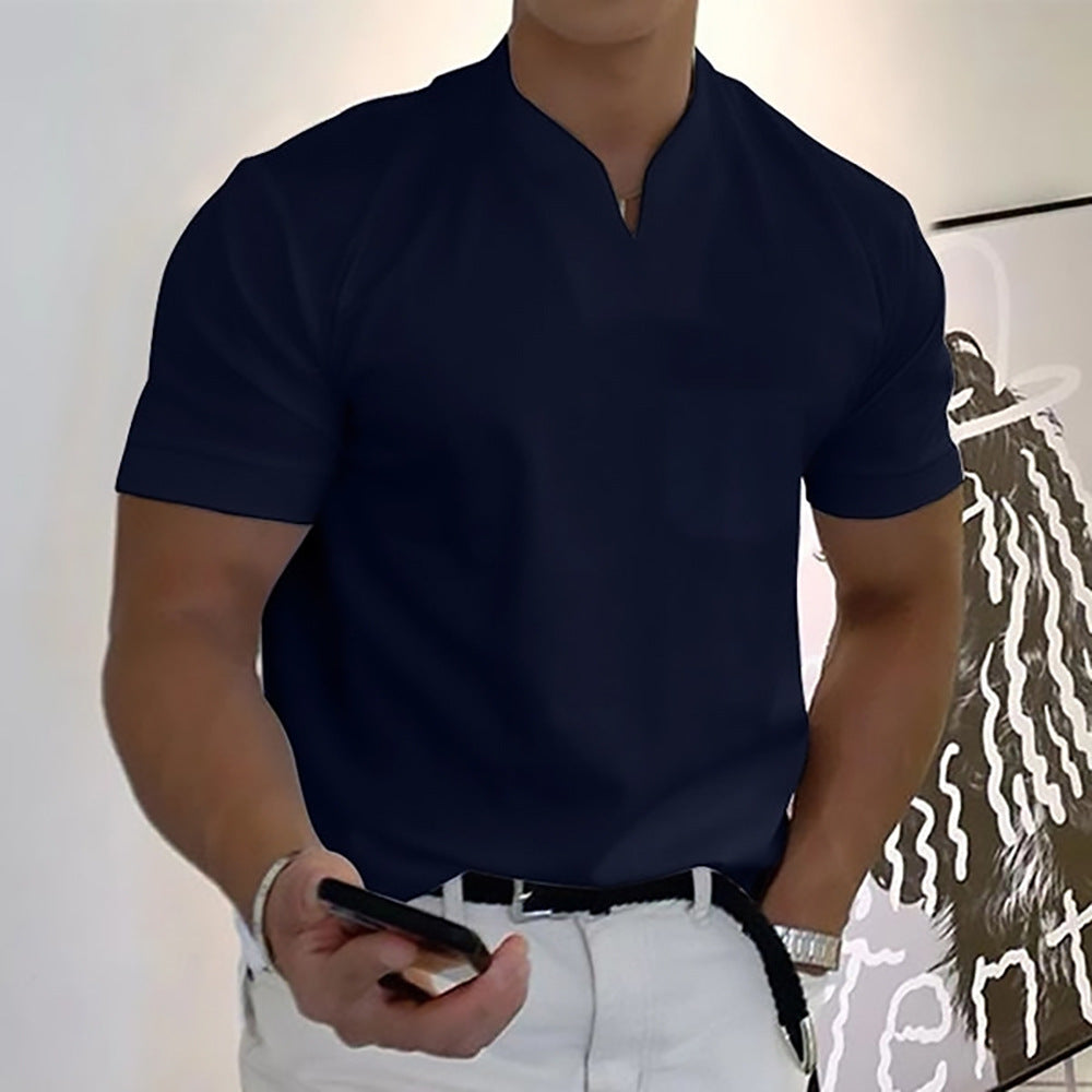 Jason - Camiseta business fitness para hombre, manga corta