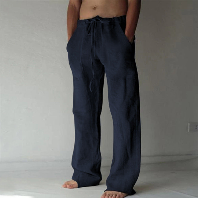 Anton - Pantalones Casual Lisos para Hombre