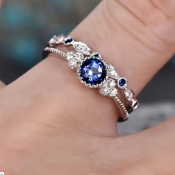 Moraziel – Conjunto de anillos en metal