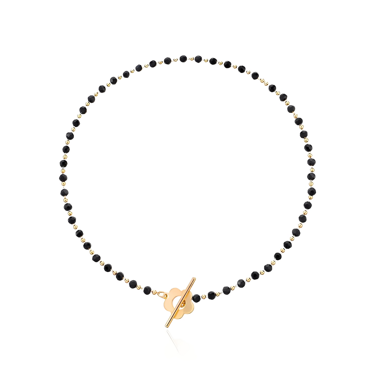 Naya - Collar choker floral con cierre de flores