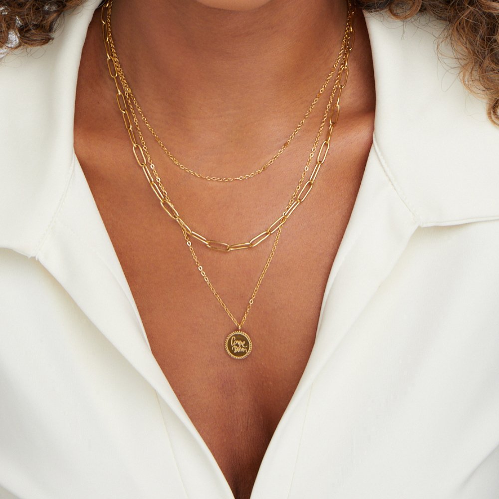 Janie – Collar en capas con monedas