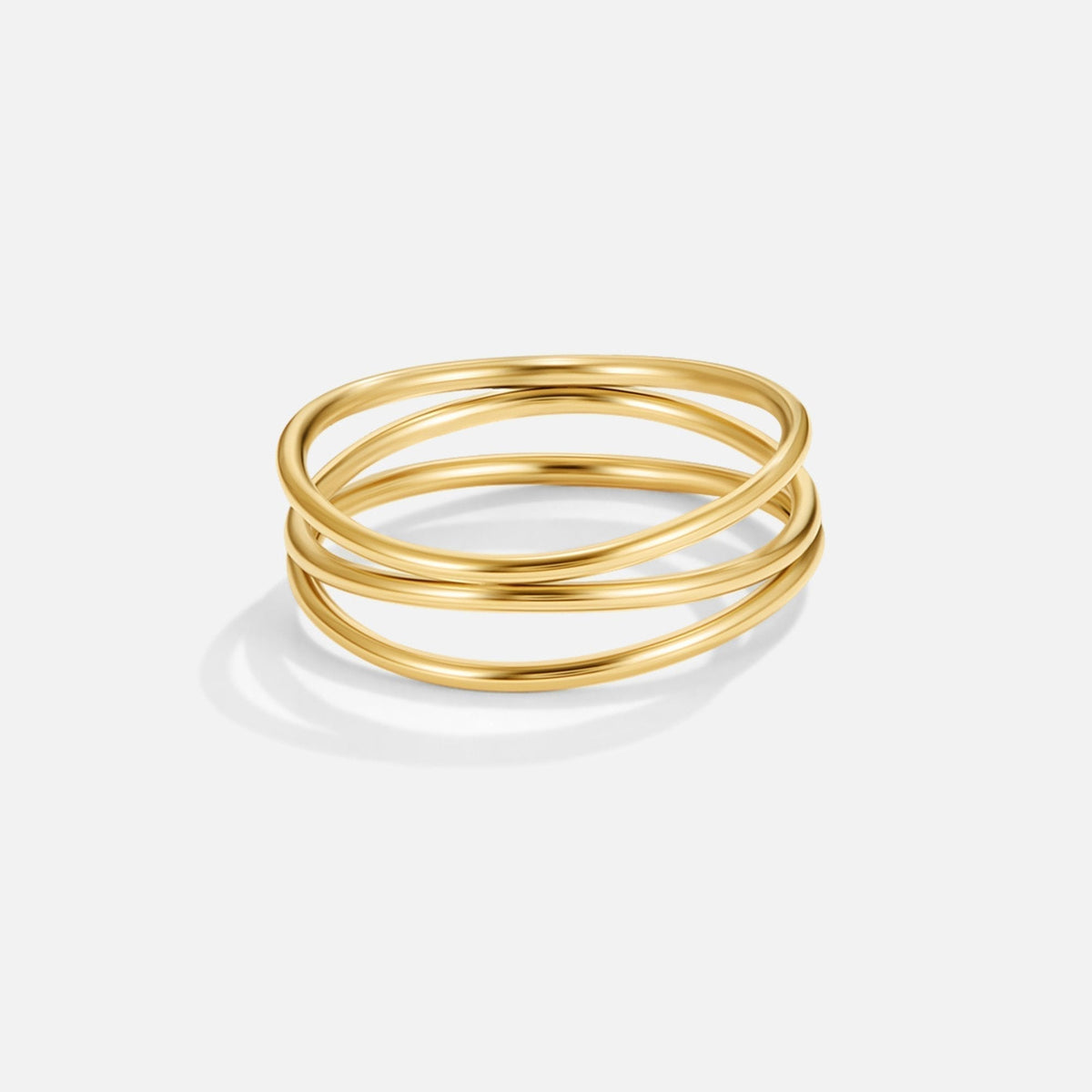 Chris – Anillo dorado bucle infinito