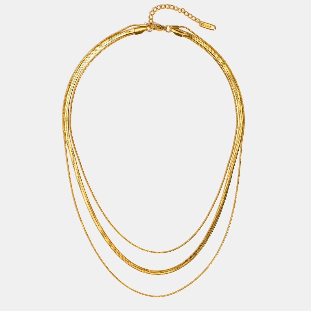 Alix – Collar dorado de varias hileras