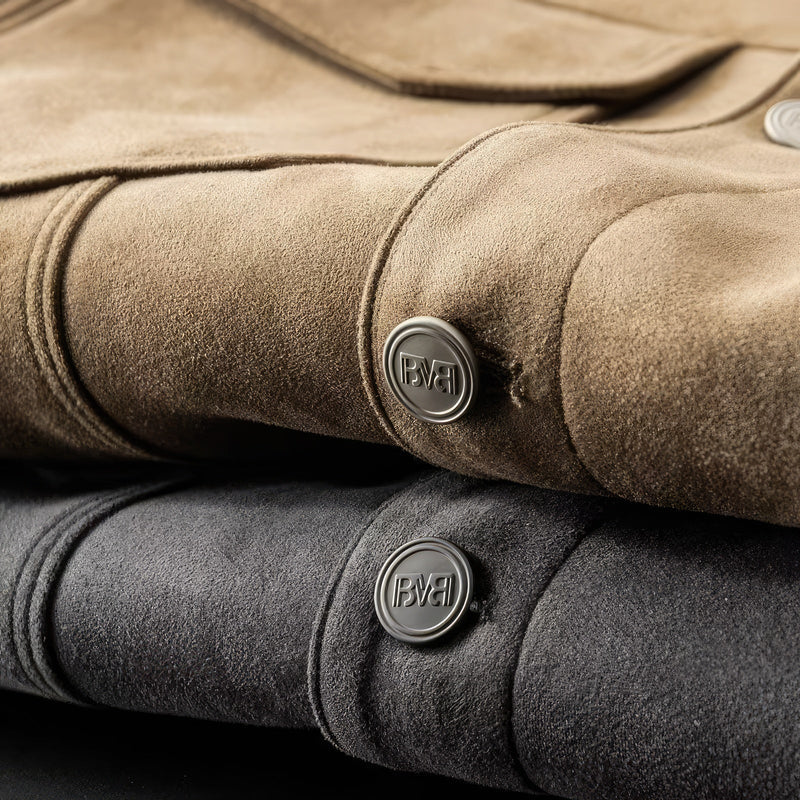 Chaqueta casual para hombre con cierre de botones y bolsillos en el pecho
