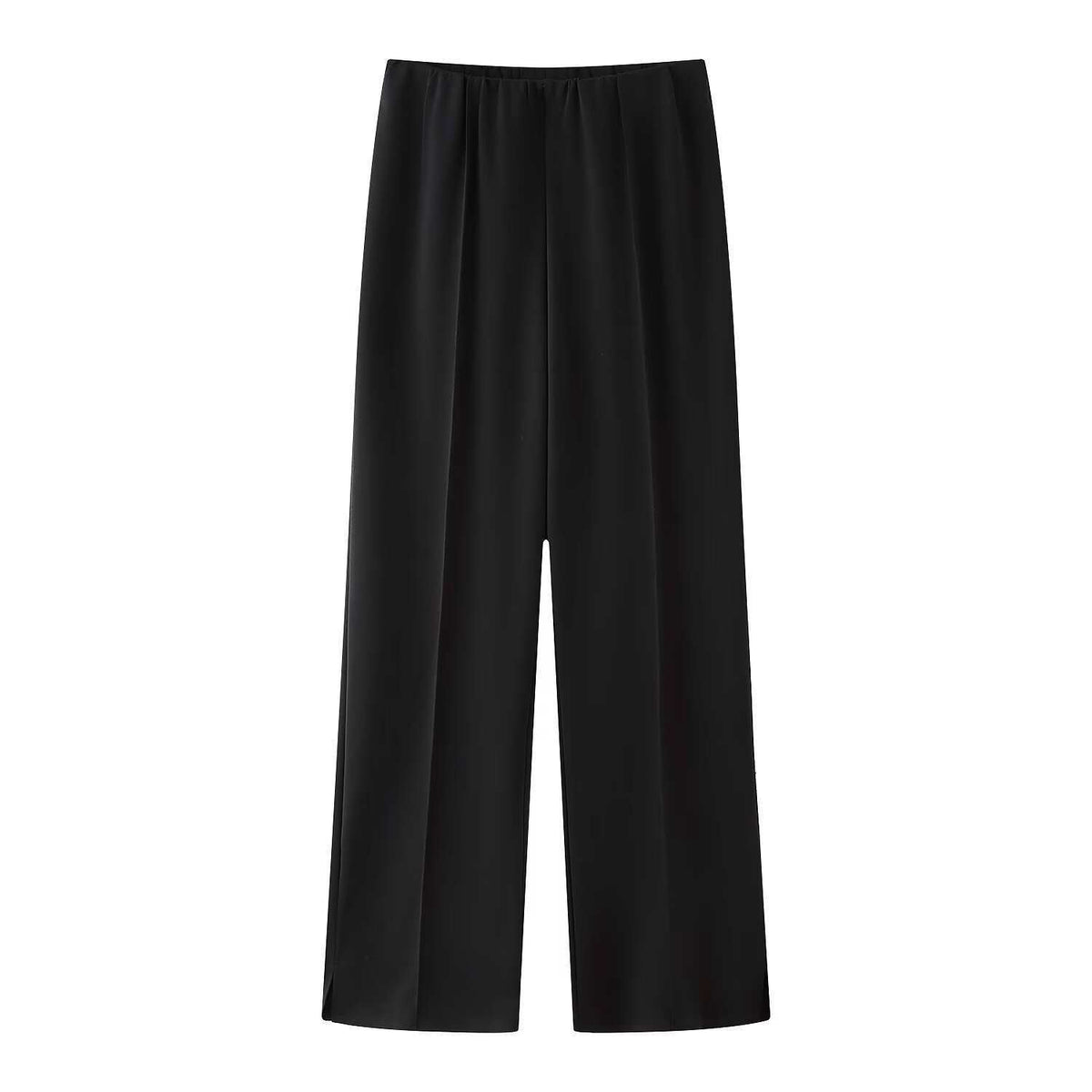 Conjunto de ropa de descanso para mujer con top de manga larga y pantalones de pierna ancha
