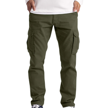 Pantalón cargo para hombre de corte relajado y multibolsillos