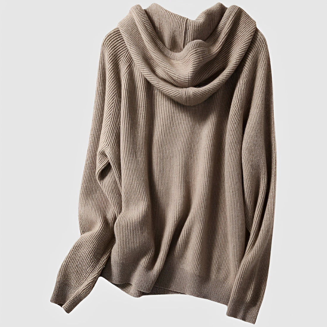 Suéter con capucha para mujer de corte relajado manga larga estilo casual