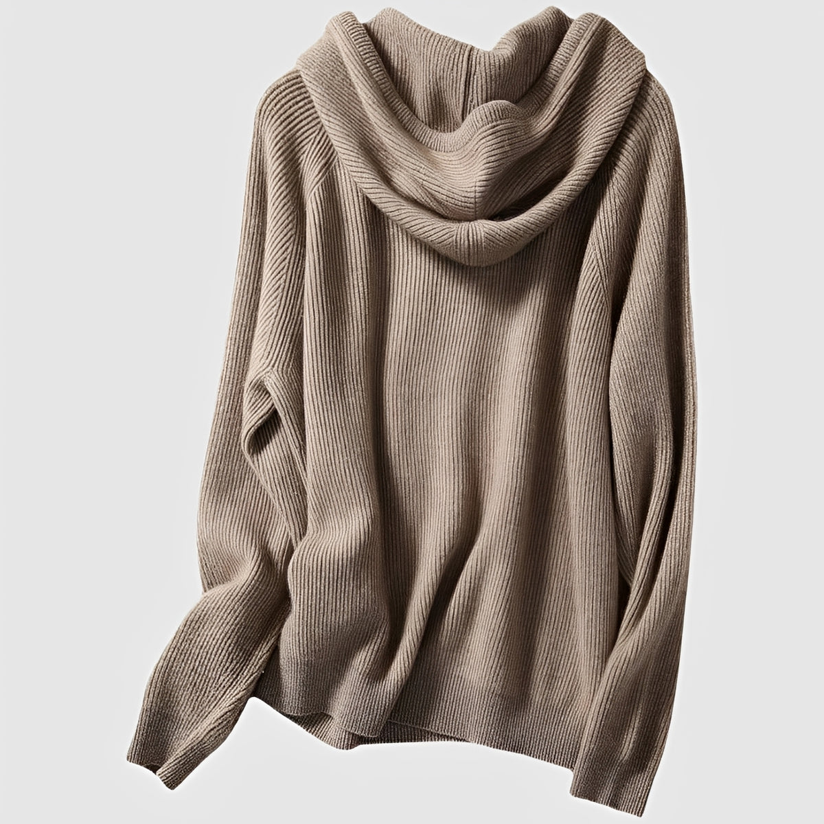 Suéter con capucha para mujer de corte relajado manga larga estilo casual