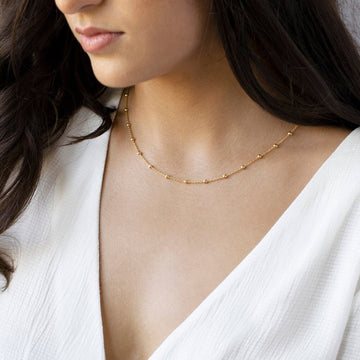 Collar Choker Satellite - Joya de Lujo Dorada