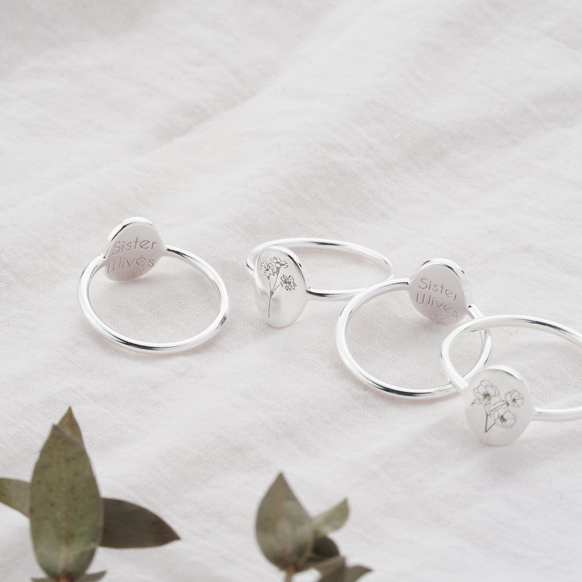 Anillo flor de nacimiento - Anillo personalizado y delicado